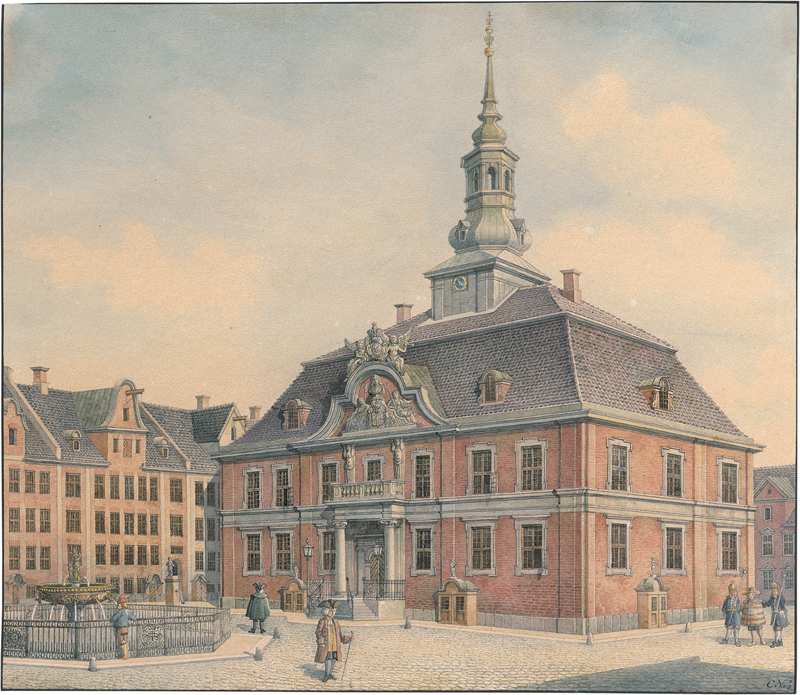 Lot 6714, Auction 126, Nielsen, Christian Vilhelm, Acht historische Ansichten aus Kopenhagen