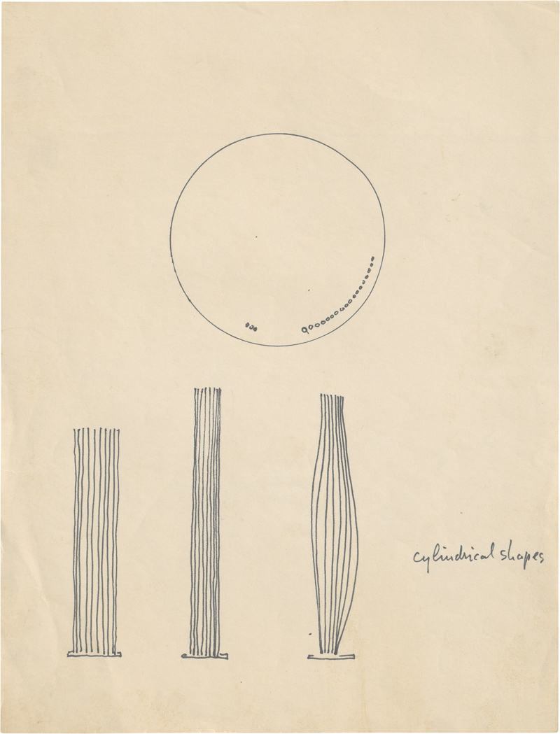 Lot 8037, Auction 126, Bertoia, Harry, Cylindrical shapes