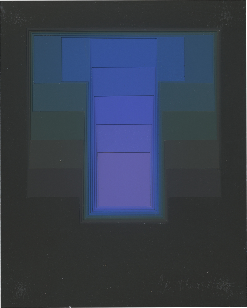 Lot 8112, Auction 126, Gerstner, Karl, Color Sound Blue II