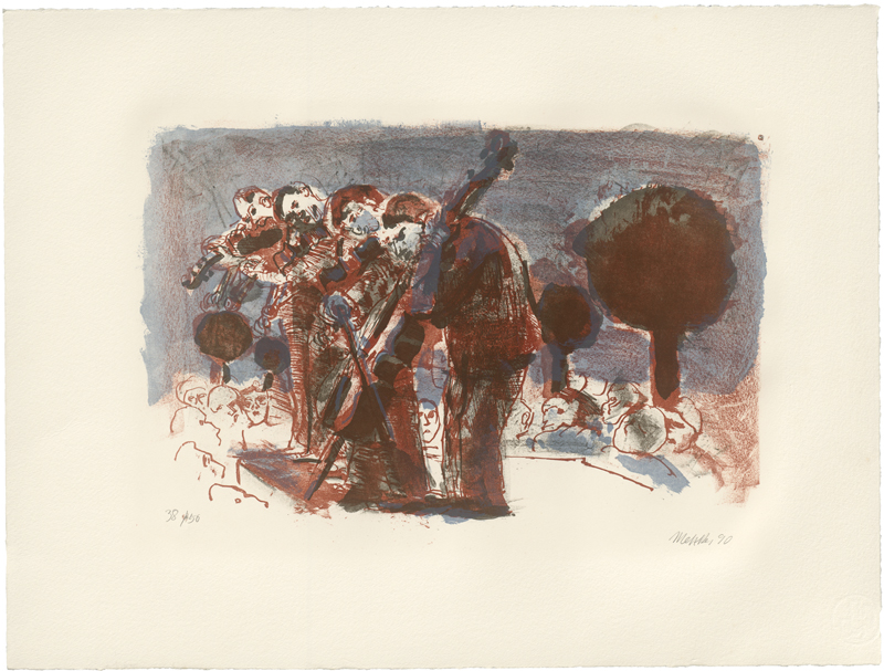 Lot 8198, Auction 126, Metzkes, Harald, 10 Farblithographien zum Thema Musik