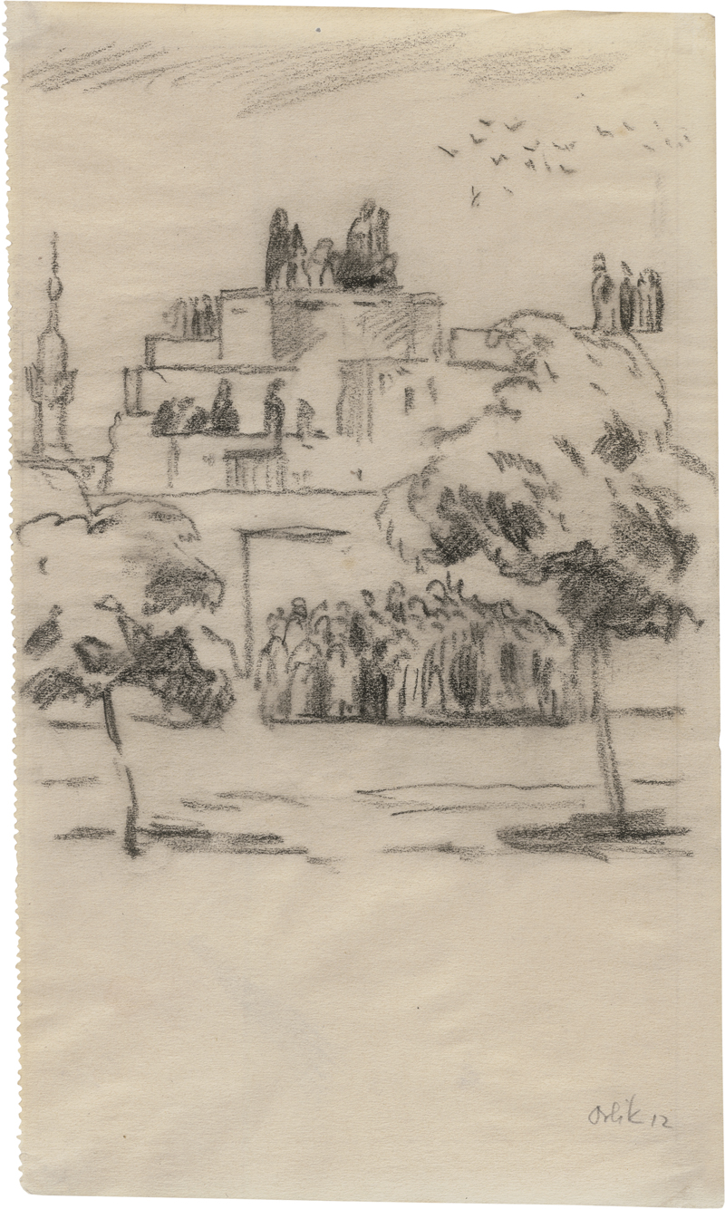 Lot 8211, Auction  126, Orlik, Emil, Nordafrikanische Stadt