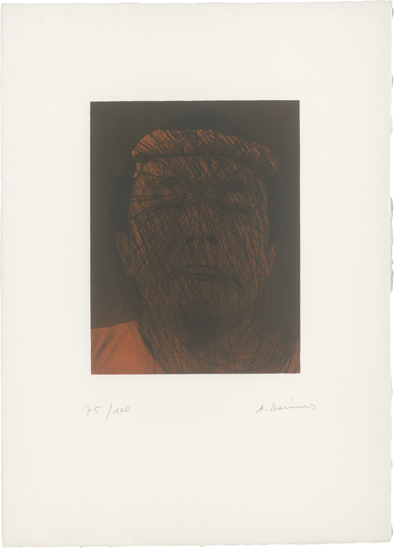 Lot 8242, Auction 126, Rainer, Arnulf, Kopf auf Braun (Selbstportrait)