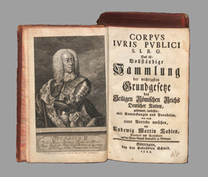 Lot 511, Auction  127, Corpus Iuris Publici, Das ist: Vollständige Sammlung der wichtigsten Grundgesetze