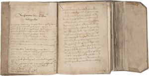 Lot 1029, Auction  127, Rosarium philosophorum, Alchemistische Sammelhandschrift. Deutsche Handschrift auf Papier. 