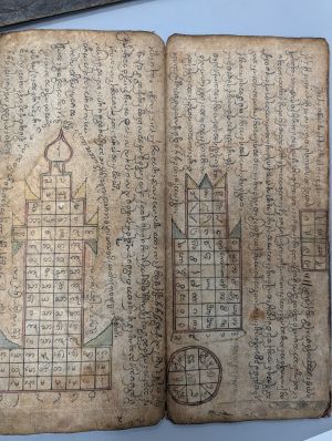 Los 1061 - Parabaik - 3 birmanische (burmesische) Leporellos mit Illustrationen in Federzeichnung und Text - 2 - thumb