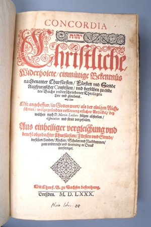 Los 1104 - Concordia - Christliche, widerholete, einmütige Bekentnüs nachbenanter Churfürsten - 4 - thumb