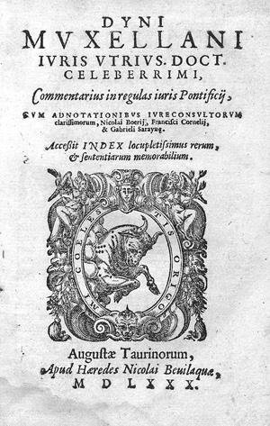 Lot 1105, Auction  127, Dinus Mugellanus de Rossonibus, Commentaria in regulas iuris pontificii