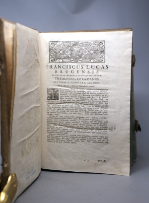 Los 1225 - Hugo von Saint-Cher und Lucas, Franciscus - Sacrorum Bibliorum. Venedig, Nicolas Pezzana, 1754. - Dreispaltig gedruckte Konkordanz, die auf Hugo de Sancto Caro zurückgeht - 3 - thumb