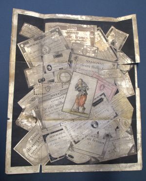 Los 1280 - Hunin, Joseph - Trompe l'Oeil with French Assignats - 6 - thumb