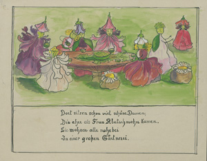Lot 2204, Auction  127, Gleitsmann, Margarete, Familie Klatschmohn (mit 2 Orig.-Entwürfen)