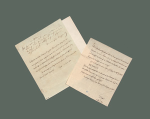 Lot 2506, Auction  127, Biester, Johann Erich, 2 Schreiben über Buchhandel an Daniel Fr. Parthey. 1813-1814