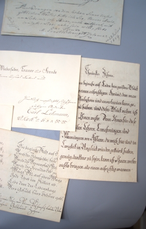 Los 2541 - Stammbuch-Kassette - eines jungen Herrn Zehme aus Kreypau bei Leuna. 1806-1819 - 4 - thumb