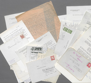 Los 2543 - Tucholsky, Mary - 36 Briefe und Karten an Claus und Katharina Clauberg. 1960-1982  - 1 - thumb