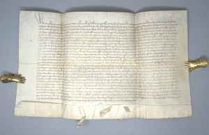 Los 2583 - Bregenz - Urkunde des Grafen Hugo von Monfort. Deutsche Handschrift auf Pergament. 1422 - 1 - thumb