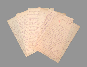 Lot 2593, Auction  127, Foucauld, Charles Vicomte de, Brief aus Algerien an Maxime Caron. 1909