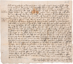 Lot 2595, Auction  127, Has, Johannes, Brief 1430 über den Hussiten-Einfall