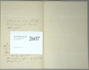 Los 2607 - Feuerbach, Anselm - Brief aus Rom an seine Stiefmutter. Um 1870 - 1 - thumb