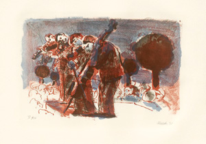 Lot 3229, Auction  127, Metzkes, Harald, 10 Farblithographien zum Thema Musik