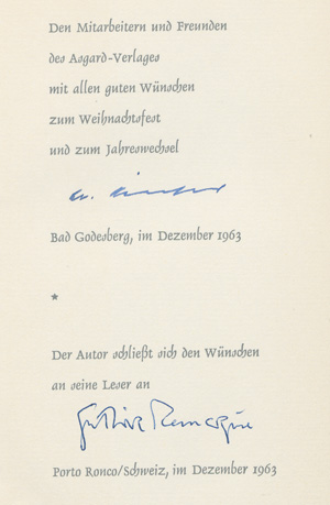 Lot 3284, Auction  127, Remarque, Erich Maria, Die Nacht von Lissabon (mit Widmung) + Beig.