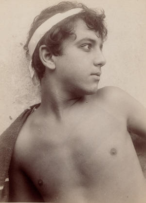 Lot 4070, Auction  127, Gloeden, Wilhelm von, Young boy with headband