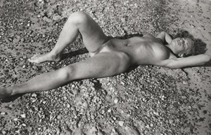 Lot 4191, Auction  127, Hausmann, Raoul, Female nude on rocky beach