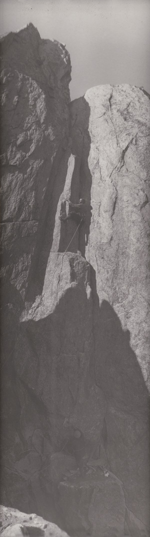Lot 4289, Auction  127, Tairraz, Georges, Mountaineers at the summit of Aiguille du Grepon (Rateau de Chèvres), near Mont Blanc Massif