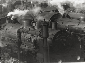 Lot 4315, Auction  127, Wolff, Dr. Paul, Locomotives at Frankfurt main train station