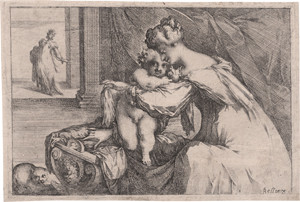 Lot 5018, Auction  127, Bellange, Jacques, Madonna mit Kind an der Wiege (La Vierge et l'enfant Jésus debout sur son berceau)