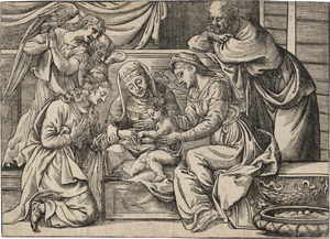 Lot 5026, Auction  127, Boldrini, Nicolò, Die mystische Vermählung der hl. Katharina. 
