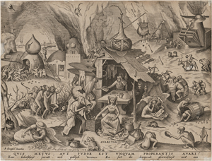 Lot 5035a, Auction  127, Bruegel d. Ä., Pieter - nach, Avaritia - Habgier