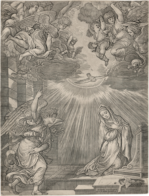 Lot 5045, Auction  127, Caraglio, Jacopo, Die Verkündigung
