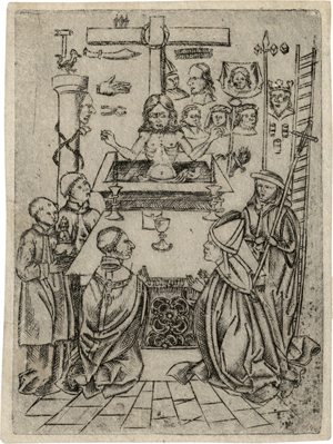 Lot 5056, Auction  127, Deutsch, um 1500. Die Messe des hl. Gregor