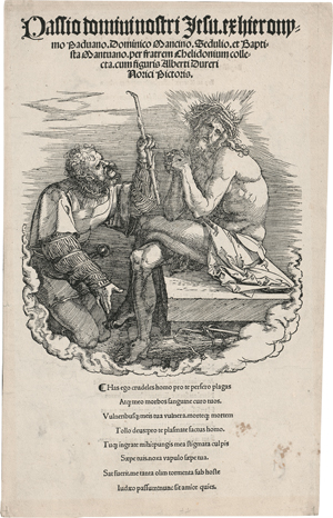 Lot 5079, Auction  127, Dürer, Albrecht, Titelblatt mit dem Schmerzensmann
