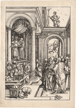 Lot 5094, Auction  127, Dürer, Albrecht, Mariens Tempelgang