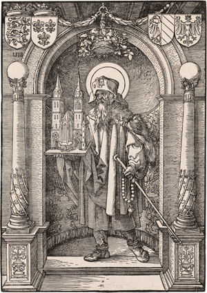 Lot 5108, Auction  127, Dürer, Albrecht, Der hl. Sebaldus in der Nische