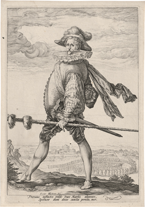 Lot 5118, Auction  127, Goltzius, Hendrick, Ein Infanteriehauptmann, nach links schreitend