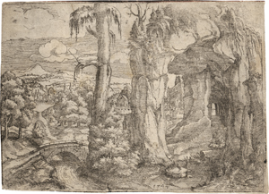 Lot 5136, Auction  127, Lautensack, Hanns, Die Landschaft mit dem Felsentor