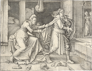 Lot 5140, Auction  127, Leyden, Lucas van, Joseph und Potiphars Weib