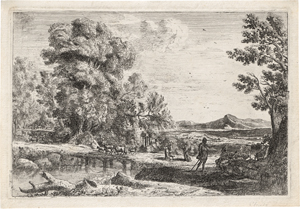 Lot 5146, Auction  127, Lorrain, Claude, Le Pont de Bois (Rebekka und Eliezer)