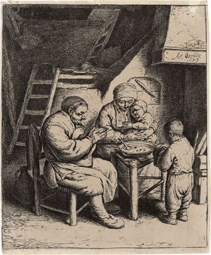 Lot 5179, Auction  127, Ostade, Adriaen van, Das Tischgebet