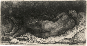 Lot 5205, Auction  127, Rembrandt Harmensz. van Rijn, Liegende nackte Frau