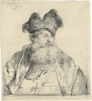 Lot 5206, Auction  127, Rembrandt Harmensz. van Rijn, Alter Mann mit gespaltener Pelzmütze
