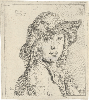Lot 5229, Auction  127, Snijers, Peter, Brustbild eines jungen Mannes mit Hut