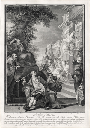 Lot 5249, Auction  127, Acqua, Cristoforo Dall', Vier allegorische und satirische Darstellungen auf den Lauf der Welt
