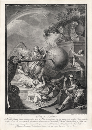 Los 5249 - Acqua, Cristoforo Dall' - Vier allegorische und satirische Darstellungen auf den Lauf der Welt - 1 - thumb