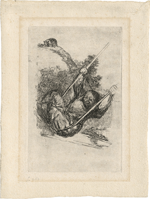 Lot 5266, Auction  127, Goya, Francisco de, Vieja Columbiándose