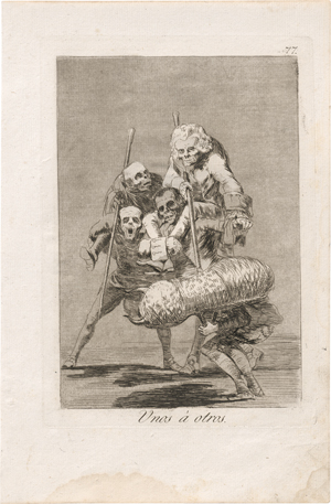 Lot 5271, Auction  127, Goya, Francisco de, Unos à otros