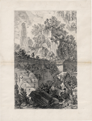 Lot 5290, Auction  127, Piranesi, Giovanni Battista, Frontispiz mit der Statue der Minerva