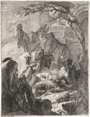Lot 5304, Auction  127, Sigrist, Franz, Job auf dem Misthaufen verspottet