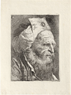 Lot 5313, Auction  127, Tiepolo, Giovanni Domenico, Dreiviertel-Portrait eines Alten mit Bart